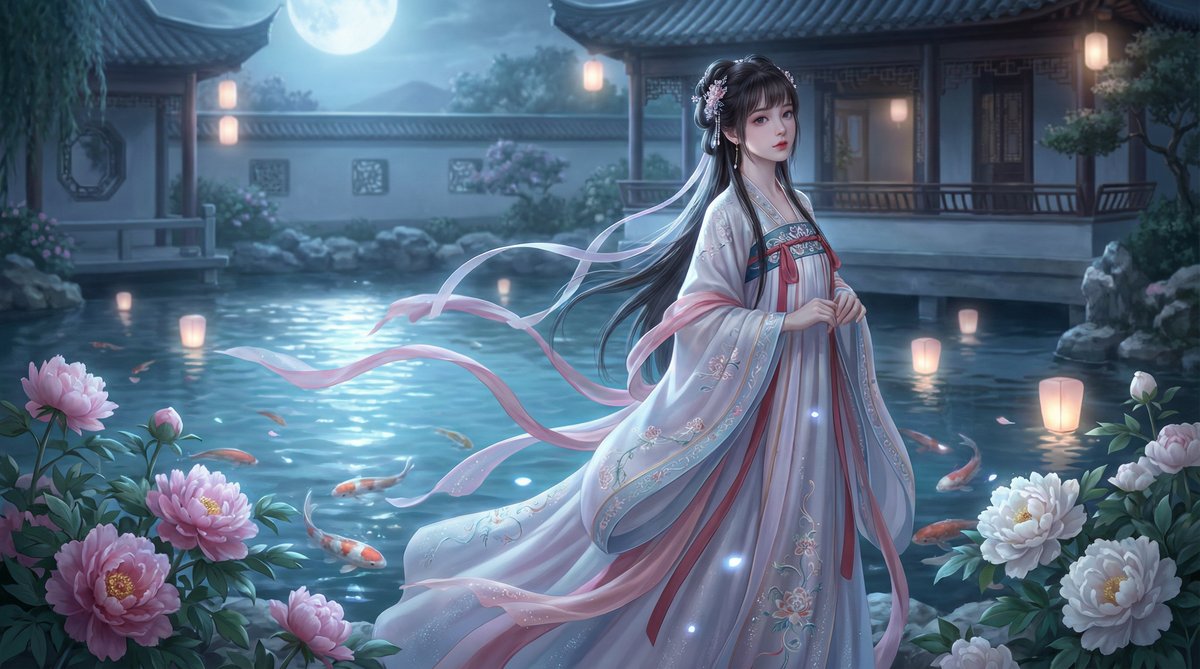 海角网视频-月下汉服美人